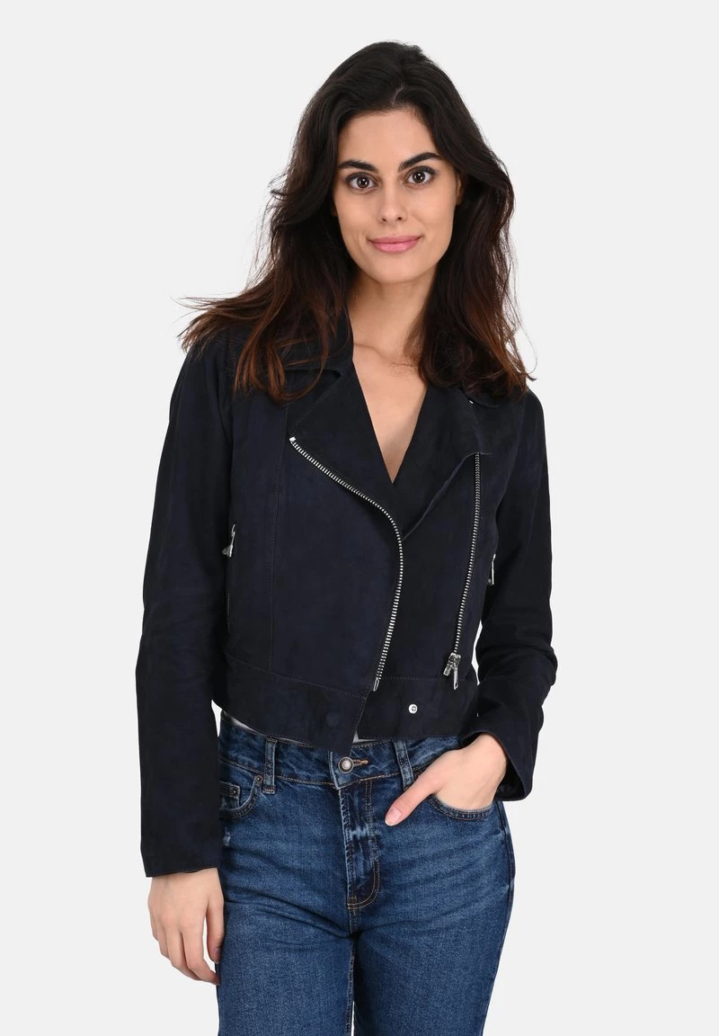 Oakwood ZULINA Lederjacke Navy Blue Damen 1 Oakwood ZULINA Lederjacke Navy Blue Damen