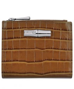 Longchamp Damen ROSEAU Geldbörse Haselnuss