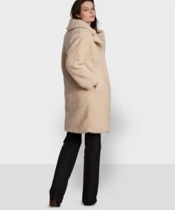 Oakwood Damen NAGOYA Wintermantel Beige -Oakwood Soldes Boutique 2af967c1e796486c8432863ae8e9895b