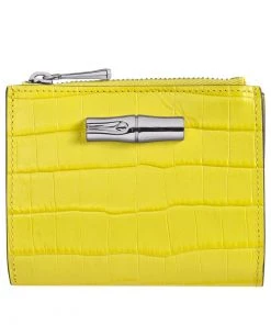 Longchamp Damen ROSEAU Geldbörse Zitrone
