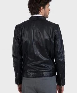 Oakwood Herren DUBLIN Lederjacke Black -Oakwood Soldes Boutique 2ec67ecda1d24f56955e6a99c93be8d5