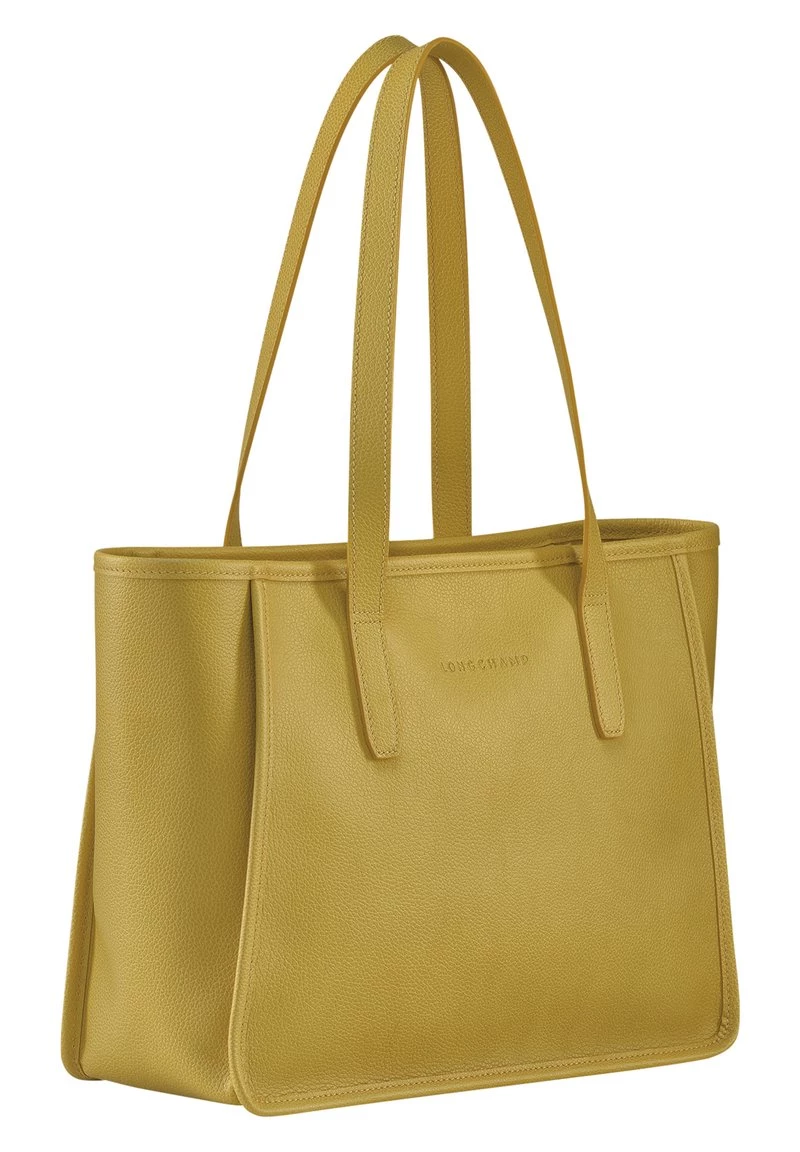 Longchamp Damen LE FOULONNÉ Shopping Bag Mimosengelb 5 Longchamp Damen LE FOULONNÉ Shopping Bag Mimosengelb – Bild 5