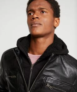 Oakwood DRINK Lederjacke Black Herren 12 Oakwood DRINK Lederjacke Black Herren -Oakwood Soldes Boutique 30f808c87f3648e7a630fcdf3089c6e0