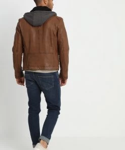 Oakwood Herren DRINK Lederjacke Tan -Oakwood Soldes Boutique 33d04a9840a54dd78dd25ee93ad80627