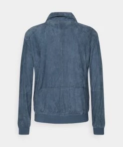Oakwood Herren ALESSANDRO Lederjacke Blue Denim -Oakwood Soldes Boutique 3777e5f17a8e434daf6a6ff4f9e865c3