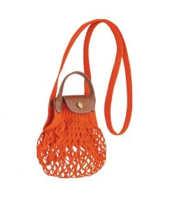 Longchamp Damen LE PLIAGE FILET Umhängetasche Orange -Oakwood Soldes Boutique 389ee74d1859444ca915dd92f8e8ee5c