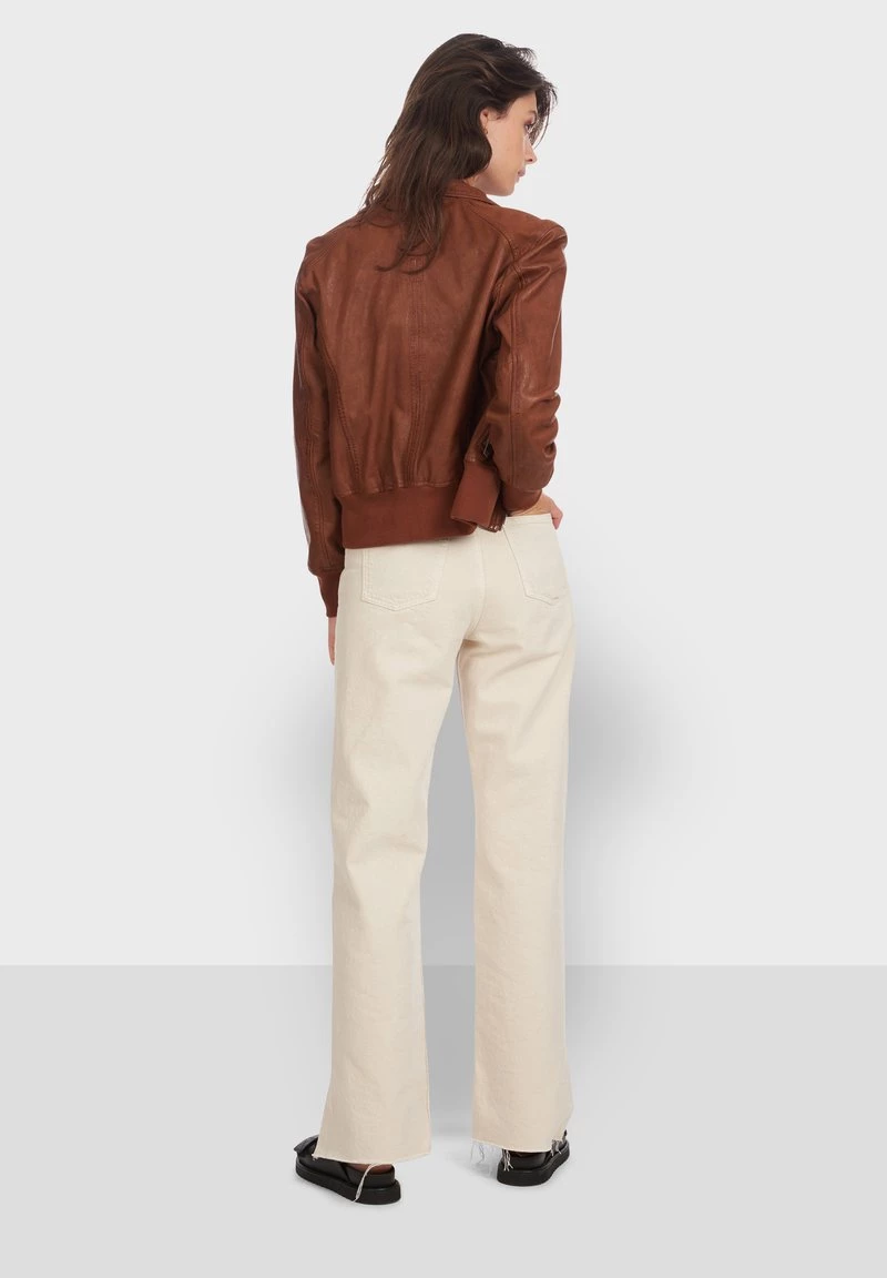 Oakwood GIRL Lederjacke Whisky Damen 5 Oakwood GIRL Lederjacke Whisky Damen – Bild 5