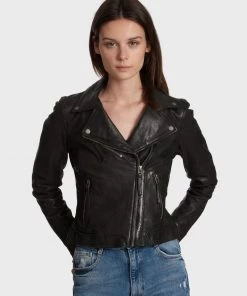 Oakwood SAMANTHA Lederjacke Black Damen