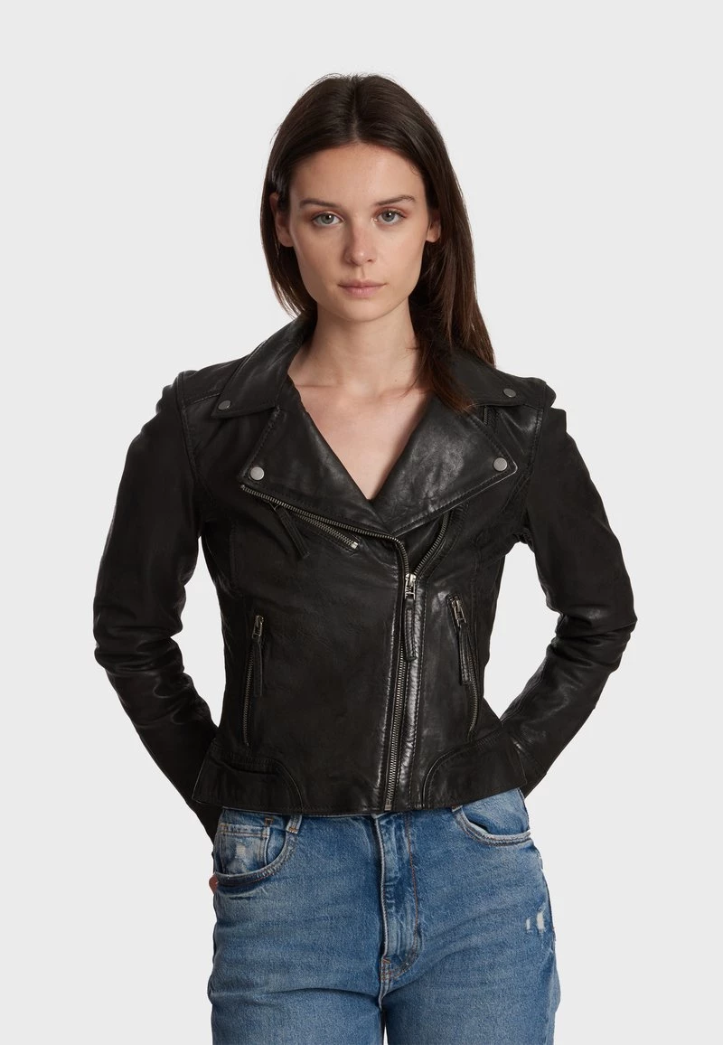 Oakwood SAMANTHA Lederjacke Black Damen 1 Oakwood SAMANTHA Lederjacke Black Damen
