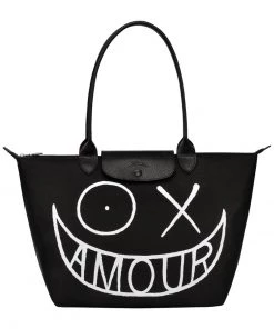 Longchamp X ANDRÉ Handtasche Schwarz Damen