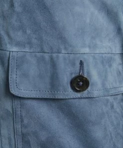 Oakwood Herren ALESSANDRO Lederjacke Blue Denim -Oakwood Soldes Boutique 3d80877496a54f248c47a3140da6d368