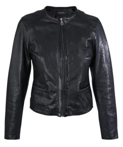 Oakwood PENNY Lederjacke Black Damen -Oakwood Soldes Boutique 3d88591cdf7e48c6a14d8319c5ec64bc