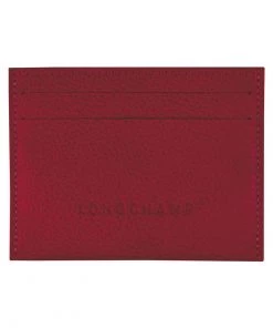 Longchamp Unisex FOULONNÉ Visitenkartenetui Rot