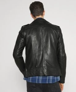 Oakwood Herren SOLDIER Lederjacke Black -Oakwood Soldes Boutique 3e8d20f360d3499c8962939b09063c60