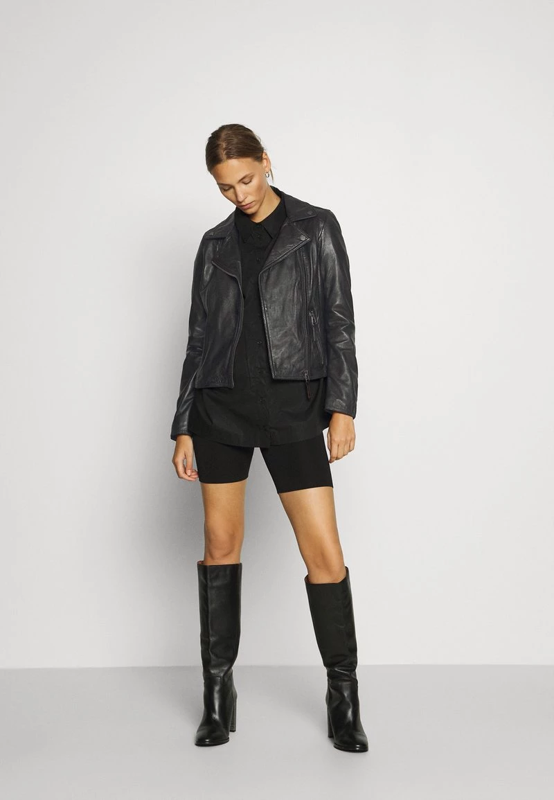 Oakwood Damen CLIPS Lederjacke Black 2 Oakwood Damen CLIPS Lederjacke Black – Bild 2