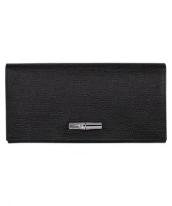 Longchamp Damen ROSEAU Geldbörse Schwarz