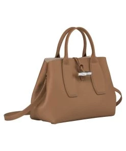 Longchamp Damen ROSEAU Handtasche Naturel -Oakwood Soldes Boutique 42808ba48bd041edab471e95724cff43