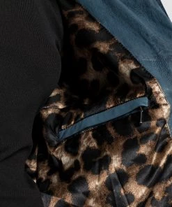 Oakwood Damen FLOW Lederjacke Denim -Oakwood Soldes Boutique 42fe2e1d385944c3ad0d1723c6034cc7