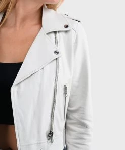 Oakwood NIKKO Lederjacke White Damen -Oakwood Soldes Boutique 432dafc9d15d4761a495602b599663f1