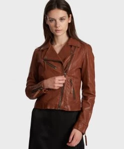 Oakwood SAMANTHA Lederjacke Brown Damen