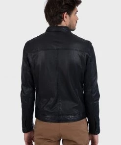 Oakwood AGENT Lederjacke Black Herren -Oakwood Soldes Boutique 47a543c1c90e4d9da8a1bdc8cd1c2a0e