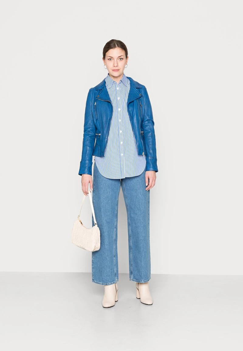 Oakwood CAMERA Lederjacke Blue Damen 2 Oakwood CAMERA Lederjacke Blue Damen – Bild 2