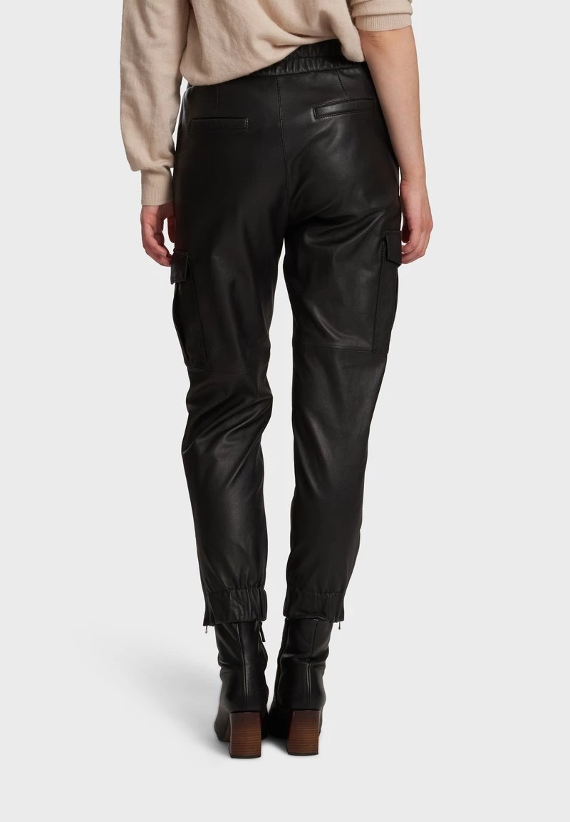 Oakwood CARGO Lederhose Black Damen 3 Oakwood CARGO Lederhose Black Damen – Bild 3