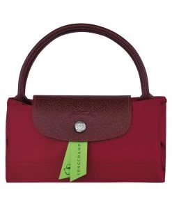 Longchamp Damen LE PLIAGE Handtasche Rot -Oakwood Soldes Boutique 4b3c3925fda54b538027a67c20db6547