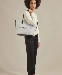 Longchamp Unisex ROSEAU Shopping Bag Ecru