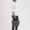 Longchamp LE PLIAGE CLUB Handtasche Metallgrau Damen