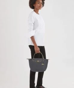 Longchamp LE PLIAGE CLUB Handtasche Metallgrau Damen