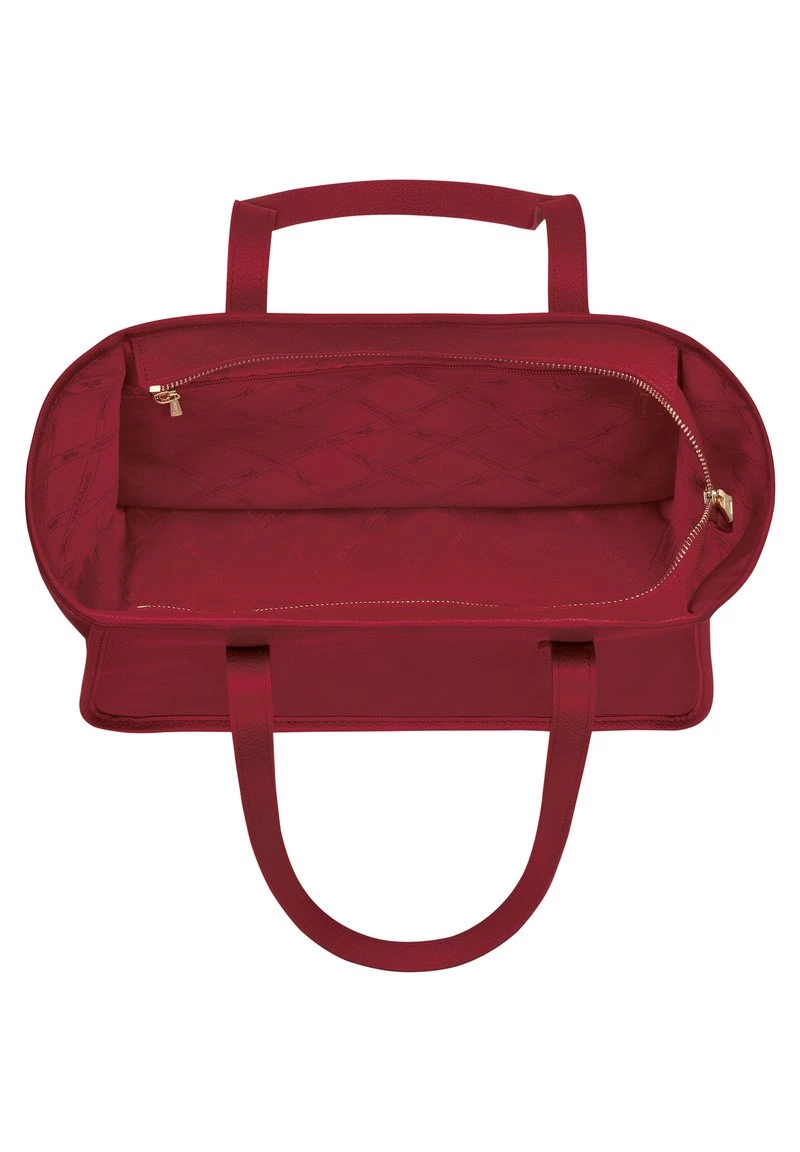 Longchamp Damen LE FOULONNÉ Shopping Bag Rot 4 Longchamp Damen LE FOULONNÉ Shopping Bag Rot – Bild 4