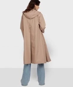 Oakwood Damen EARTH Klassischer Mantel Beige -Oakwood Soldes Boutique 51eba3d3e6504485a09ab7050dce2ccf