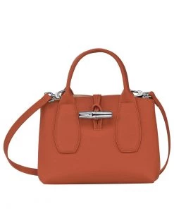 Longchamp Damen ROSEAU Handtasche Ziegelrot