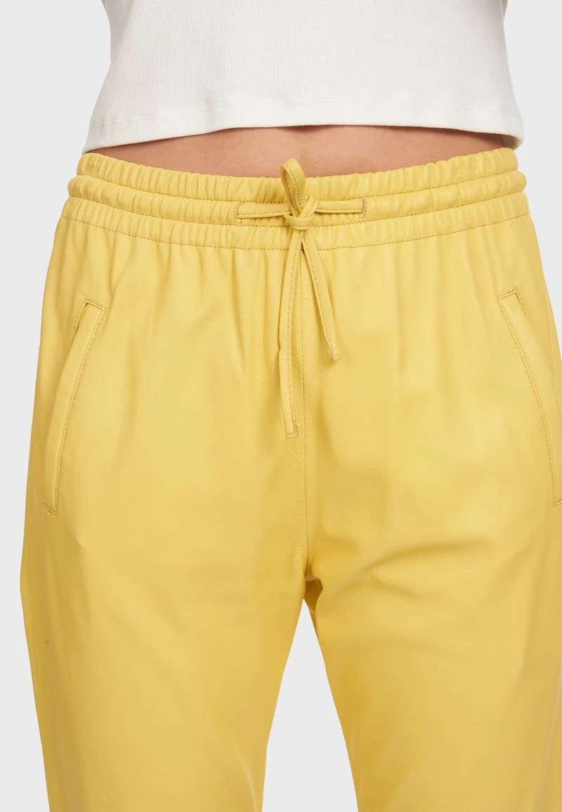 Oakwood Damen GIFT Lederhose Yellow 4 Oakwood Damen GIFT Lederhose Yellow – Bild 4