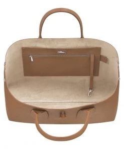 Longchamp Damen ROSEAU Handtasche Naturel -Oakwood Soldes Boutique 5524816c2f79401f80d47a3c862b3301