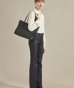 Longchamp Damen LE FOULONNÉ Shopping Bag Schwarz