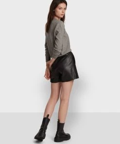 Oakwood Damen PICK Lederhose Black -Oakwood Soldes Boutique 57b169d3dc0b4e138fcd55158ecdeda0