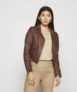 Oakwood TRISH Lederjacke Brown Damen