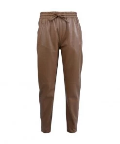 Oakwood Damen GIFT Lederhose Coffee -Oakwood Soldes Boutique 58a8db5adbb8453690d297bc258114ee
