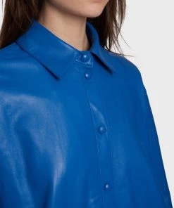 Oakwood Damen MOMENT Hemdbluse Blue -Oakwood Soldes Boutique 5aaad78a2306461fb7b1ba82aaedc629