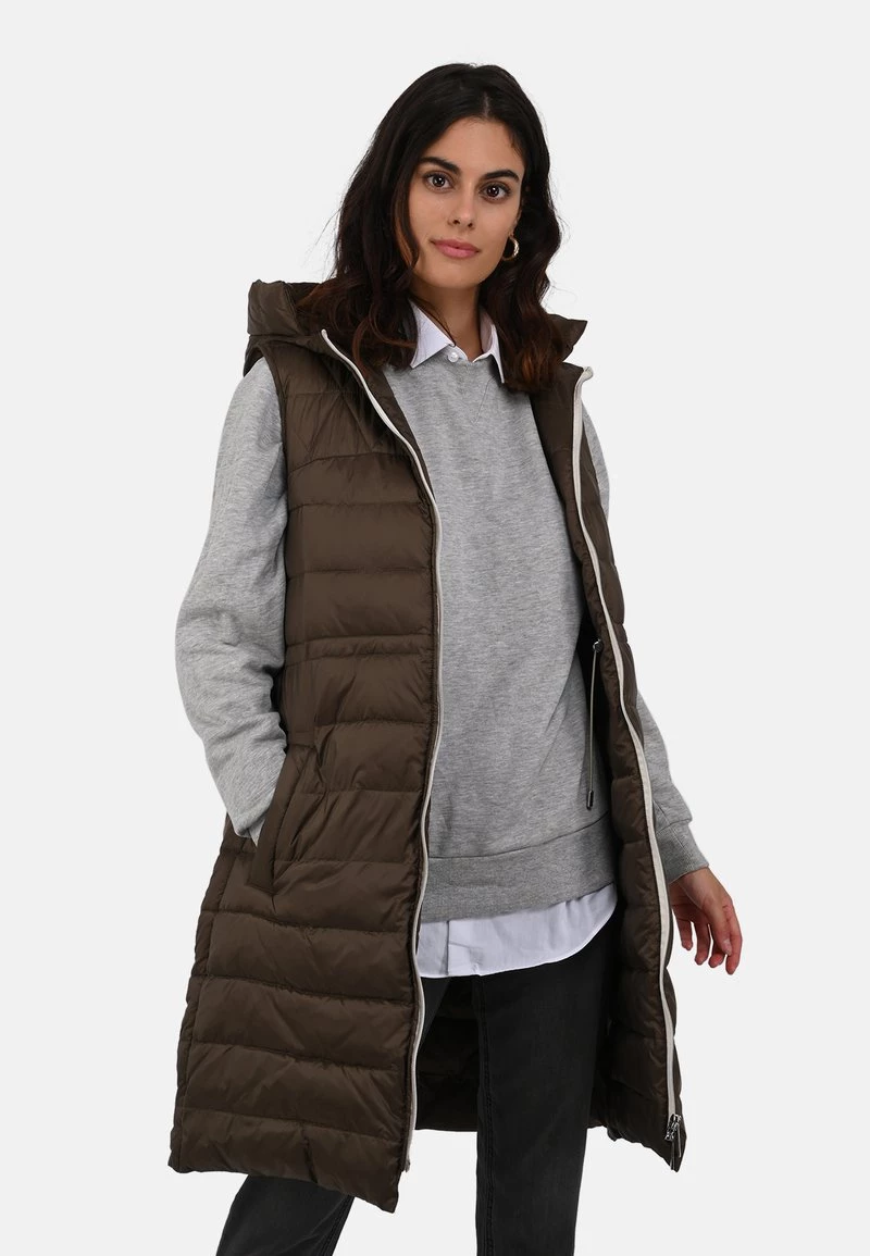 Oakwood MAGGY Weste Khaki Damen 1 Oakwood MAGGY Weste Khaki Damen
