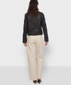 Oakwood Damen ROSALIE Lederjacke Black -Oakwood Soldes Boutique 5b638578292f4aa1a25a78f9951b9401