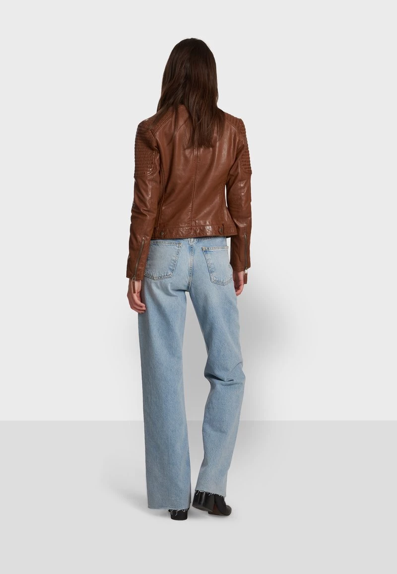 Oakwood HILLS Lederjacke Cognac Color Damen 6 Oakwood HILLS Lederjacke Cognac Color Damen – Bild 6