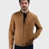 Oakwood FILIP Lederjacke Beige Herren