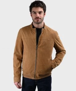 Oakwood Soldes Boutique 13 Oakwood FILIP Lederjacke Beige Herren