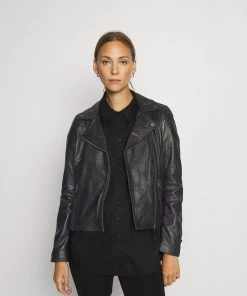 Oakwood Damen CLIPS Lederjacke Black