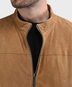Oakwood FILIP Lederjacke Beige Herren -Oakwood Soldes Boutique 5dcd6395e1cc4cca9972f1f6b1585c7f