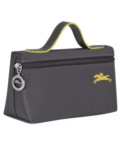 Longchamp LE PLIAGE Kosmetiktasche Metallgrau Damen -Oakwood Soldes Boutique 5df3bd03db2846b78e29c6c6c12ad270