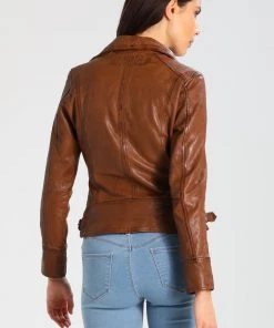 Oakwood VIDEO Lederjacke Light Brown Damen -Oakwood Soldes Boutique 5e2d885efc7e4932a665a73421fef3ba